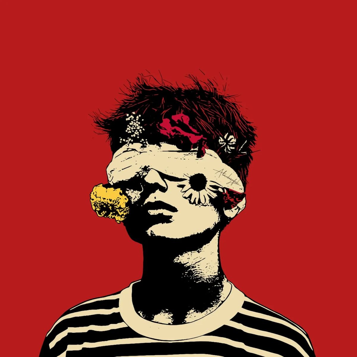 Scanned artwork — Restored